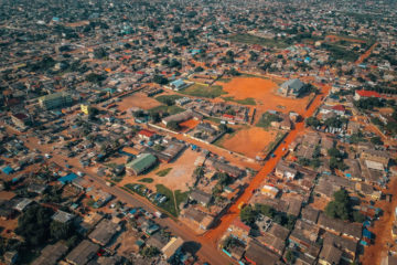 Industrial and commercial zone in Ghana